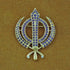 Faceted multi-gemstone adi shakti pin1
